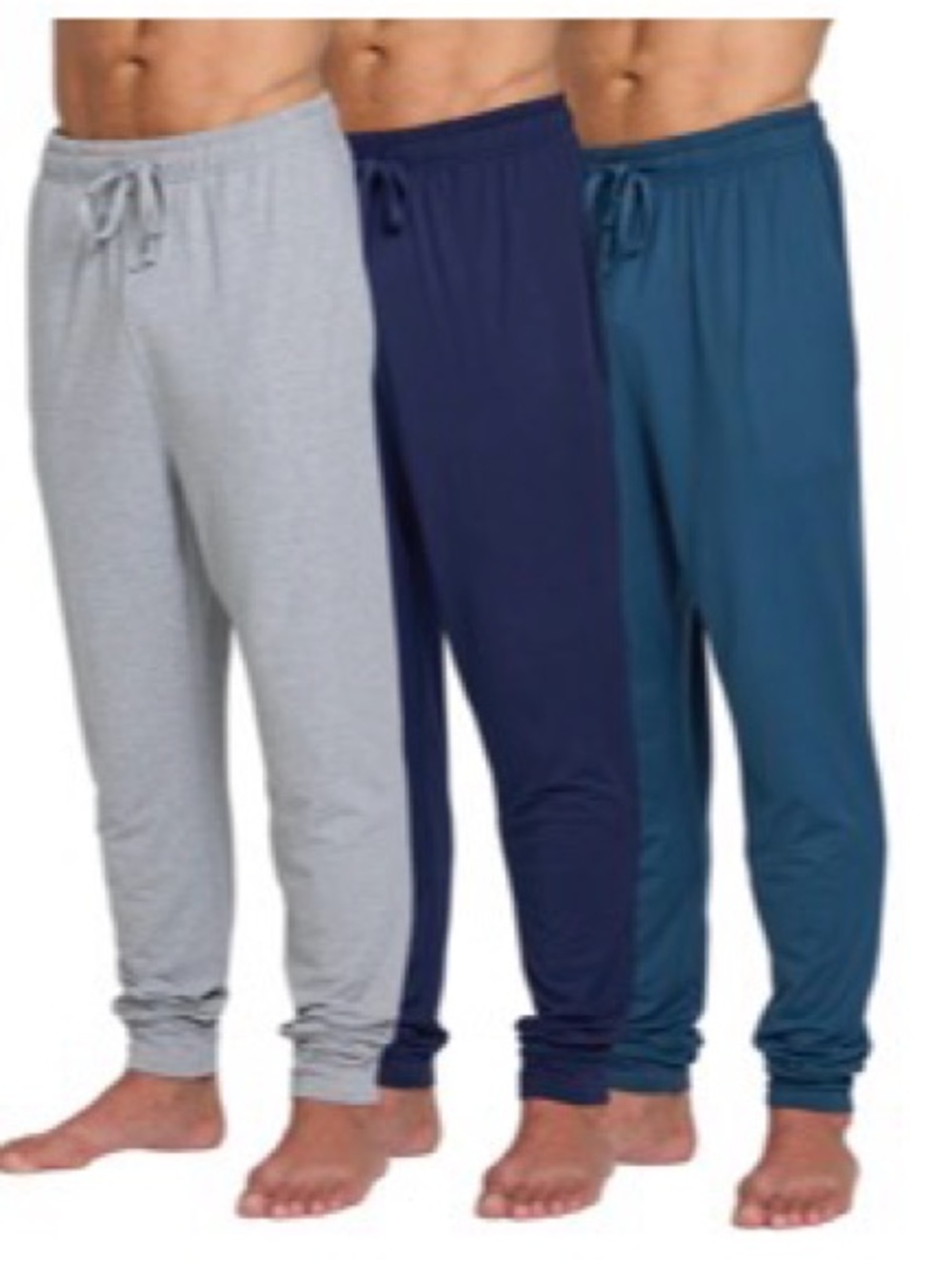 Ultra Performance Men's 3-Pack Lounge large Pants - Gray, Navy, Teal